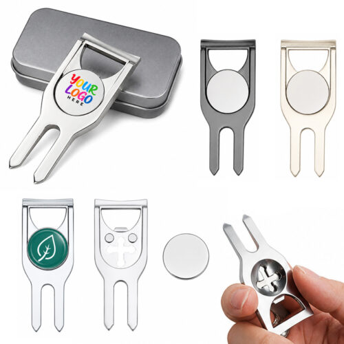 LMGLT2624 Golf Divot Tool Tin Case Set