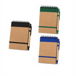 LMGLT2629_B LMGLT2629 Kraft Spiral Notebook w/ Pen