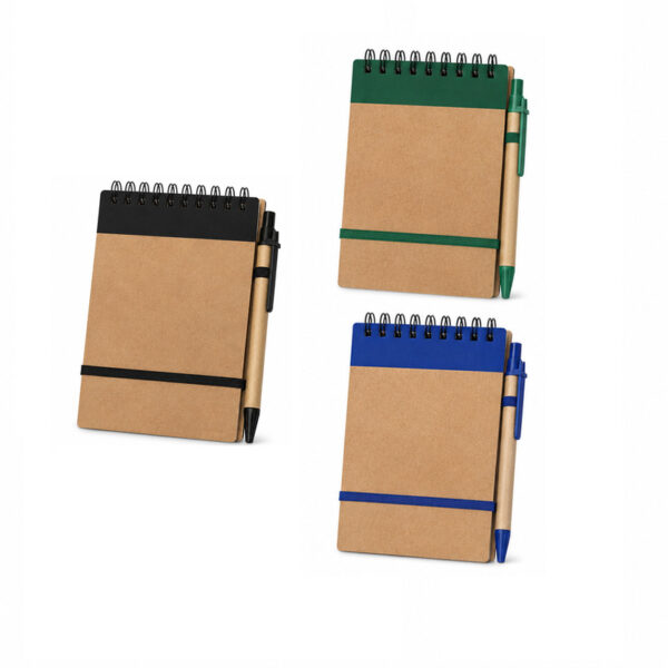 LMGLT2629_B LMGLT2629 Kraft Spiral Notebook w/ Pen