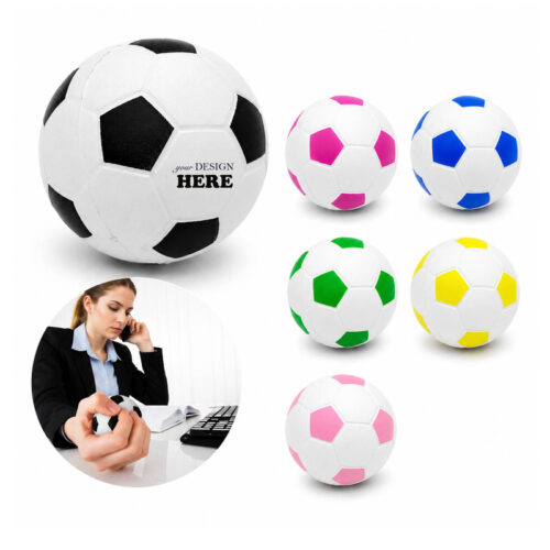 LMGLT2642 PU Foam Soccer Stress Ball 2.5"