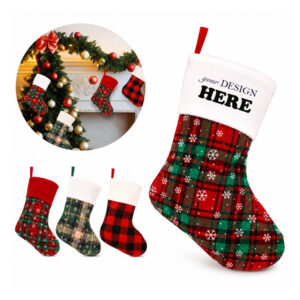 LMGLT2652 Plaid Christmas Stocking