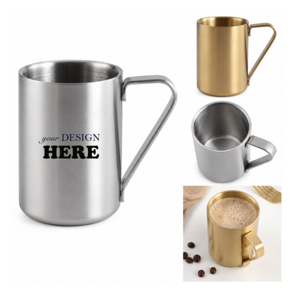 LMGLT2658 9.5 oz Stainless Steel Coffee Mug