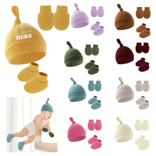 LMGLT2661_L LMGLT2661 Newborn Baby Hats Mittens Socks Set