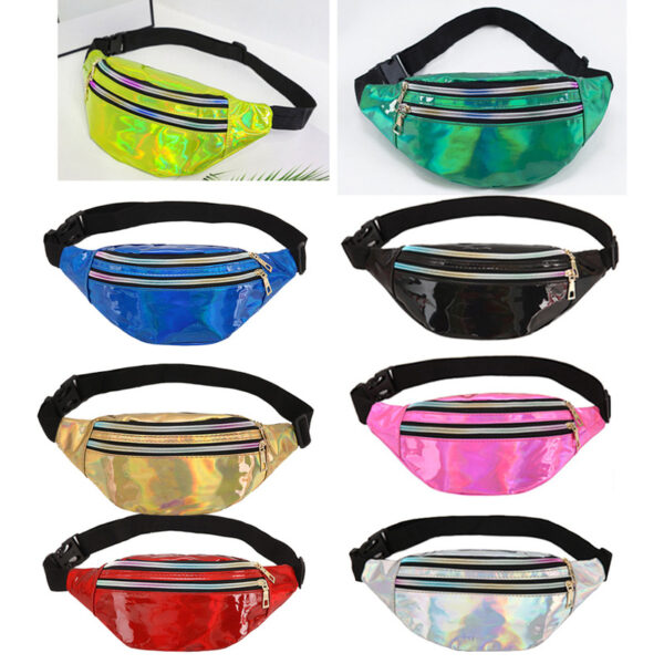 LMGLT2662 Metallic Holographic Fanny Pack