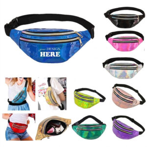 LMGLT2662 Metallic Holographic Fanny Pack