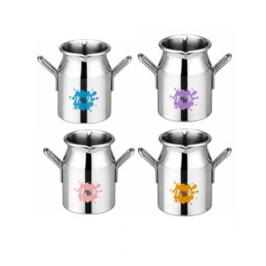 LMGSC013 3.4 oz Stainless Steel Mini Milk Can Creamer