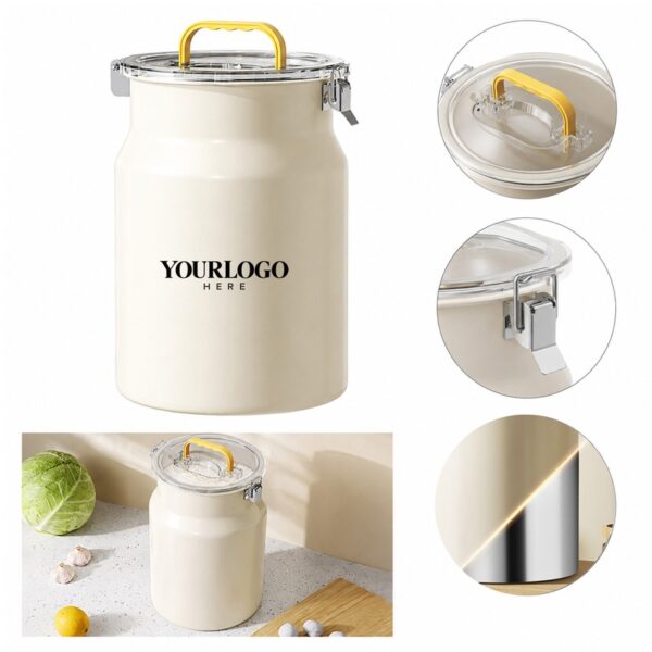 LMGSC014 Stainless Steel Airtight Grain Storage Canister 22 LB