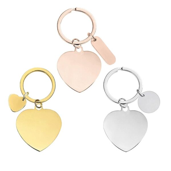 LMGX103_B LMGX103 Stainless Steel Heart Key Chain