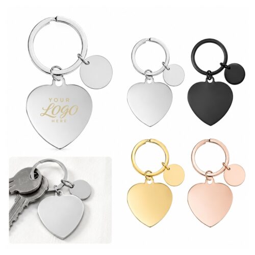 LMGX103 Stainless Steel Heart Key Chain