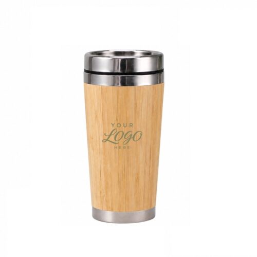 LMGX126_L LMGX126 Bamboo Stainless Steel Travel Tumbler